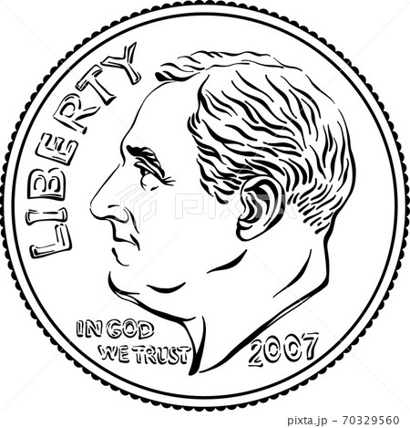 United States dime coin obverse 70329560