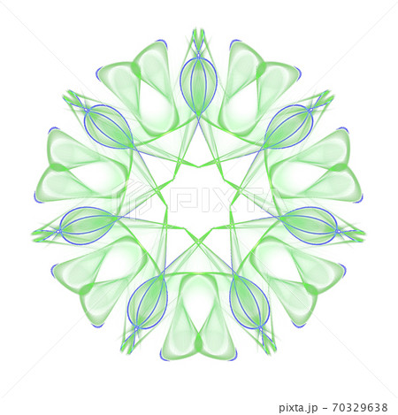 美しい七角形(背景透過PNG)　20201010_010 70329638