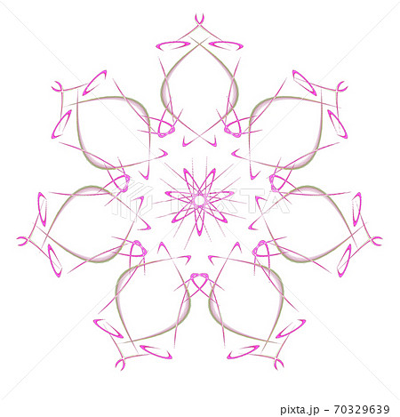 美しい七角形(背景透過PNG)　20201010_007 70329639
