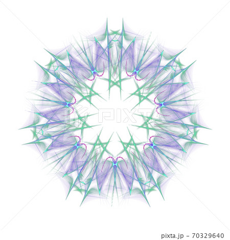 美しい七角形(背景透過PNG)　20201010_008 70329640