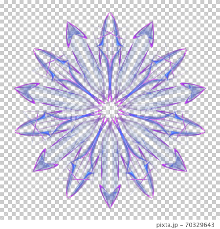 美しい七角形(背景透過PNG)　20201010_005 70329643