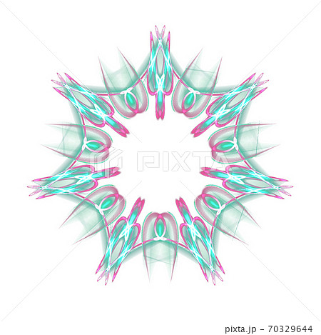 美しい七角形(背景透過PNG)　20201010_006 70329644