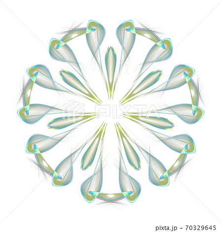 美しい七角形(背景透過PNG)　20201010_002 70329645
