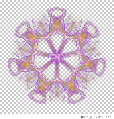 美しい七角形(背景透過PNG)　20201010_003 70329647