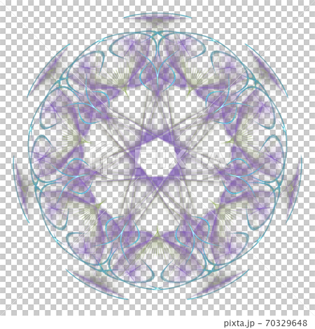 美しい七角形(背景透過PNG)　20201010_004 70329648