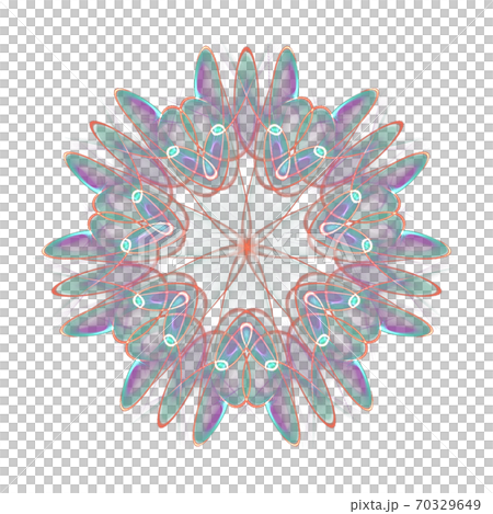 美しい七角形(背景透過PNG)　20201010_001 70329649