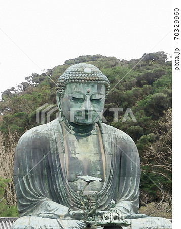 「鎌倉の大仏」水彩画風 70329960