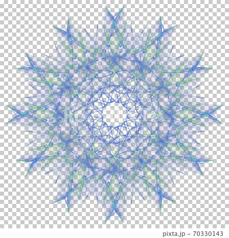 美しい十二角形(背景透過PNG)　20201011_003 70330143