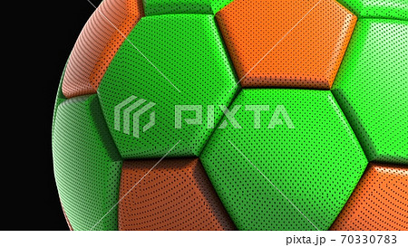 サッカーボールの3dイラストのイラスト素材