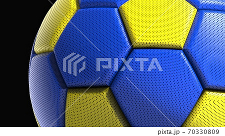 サッカーボールの3dイラストのイラスト素材