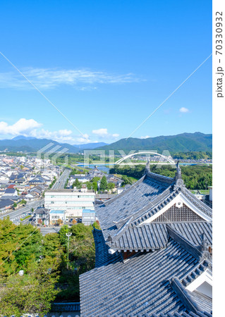 福知山城から望む福知山市の町並み 70330932