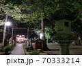川崎市中原区、夜の日枝神社 70333214