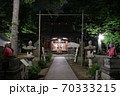 川崎市中原区、夜の日枝神社 70333215
