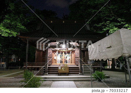川崎市中原区、夜の日枝神社 川崎市中原区、夜の日枝神社 70333217