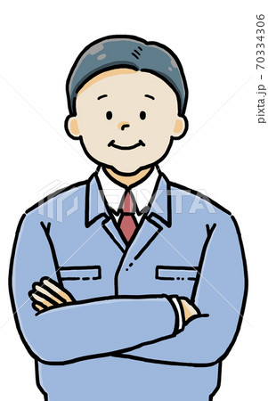 作業着姿の男性 作業着姿の男性 70334306