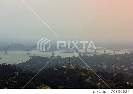 Myanmar Mawadi River landscape 70336624