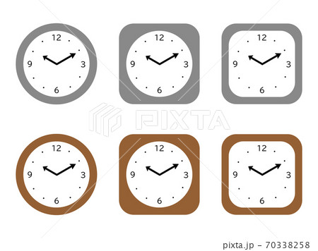 時計　グレー・茶 70338258