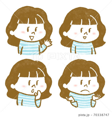 女の子 イラストのイラスト素材