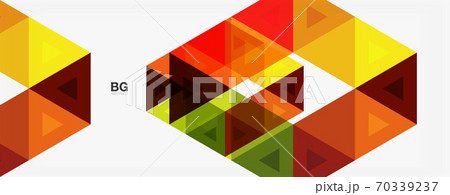Mosaic triangle pattern abstract background for cover, banner, flyer and poster and other template 70339237