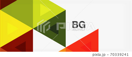 Mosaic triangle pattern abstract background for cover, banner, flyer and poster and other template 70339241