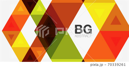 Mosaic triangle pattern abstract background for cover, banner, flyer and poster and other template 70339261