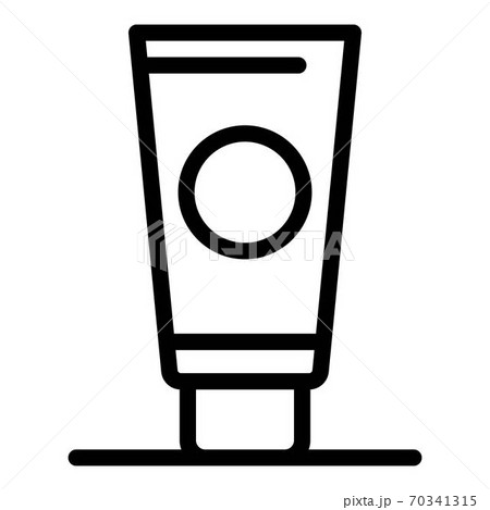 Woman sunscreen icon, outline style Woman sunscreen icon, outline style 70341315
