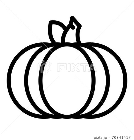 Plant pumpkin icon, outline style Plant pumpkin icon, outline style 70341417