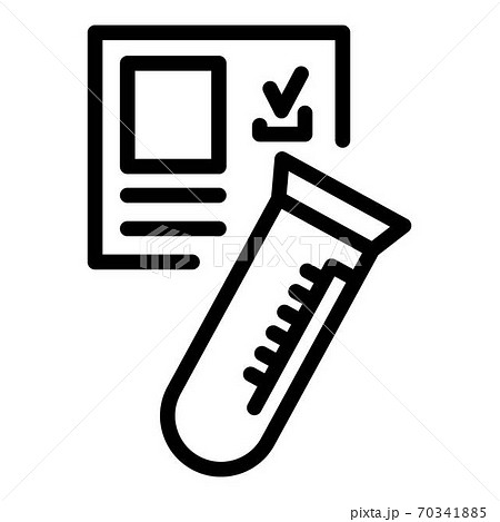 Medical test tube icon, outline style Medical test tube icon, outline style 70341885