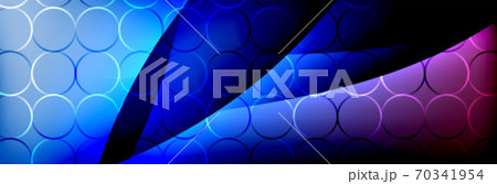 Fluid gradient neon color waves, vector abstract background 70341954