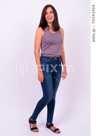 Full body shot of young beautiful woman Full body shot of young beautiful woman 70343484