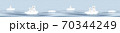 Seamless panorama with polar bears 70344249