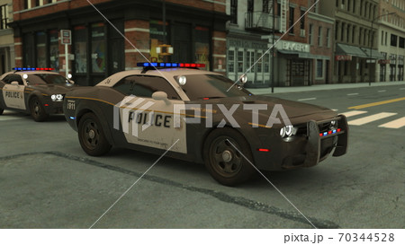 パトカーのイラスト素材