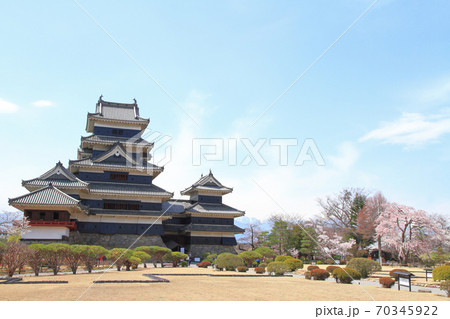 春の国宝松本城 70345922