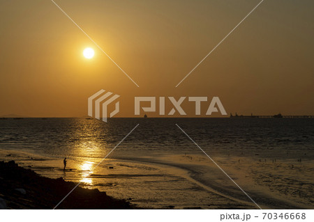 風景 海 仁川 70346668