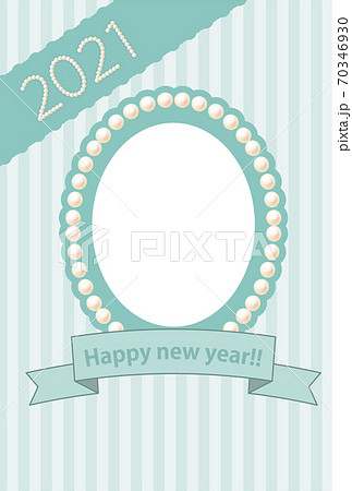 上品なカメオ風の年賀状 上品なカメオ風の年賀状 70346930