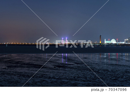 海 松島 夜景 70347096