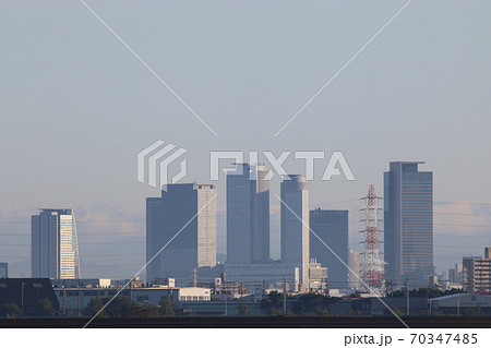 名古屋駅前の高層ビル群 名古屋駅前の高層ビル群 70347485