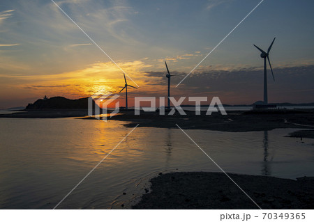 安山市 風力発電所 海 70349365