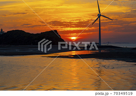 安山市 風力発電所 海 70349519