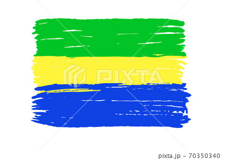 Gabon National Flag. Vector illustration Gabon National Flag. Vector illustration 70350340