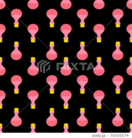 seamless potion pattern and glass flasks 70350574