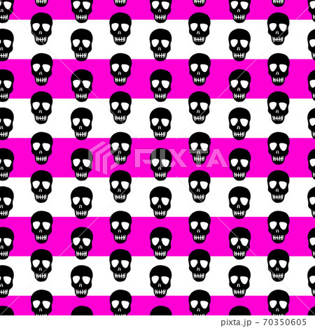 skull pattern on a striped background 70350605