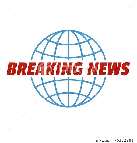 Live news of planet icon, flat style. Live news of planet icon, flat style. 70352883