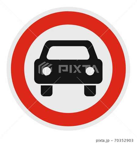 No mechanical vehicle icon, flat style. No mechanical vehicle icon, flat style. 70352903