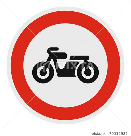 No bicycle icon, flat style. No bicycle icon, flat style. 70352925