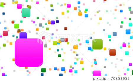 アイコン カラフル シンボル パターン レトロ シンプル アブストラクト 抽象的 3D イラスト 70353955