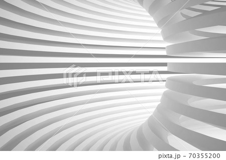 Abstract Architecture Background. Empty White Futuristic Room. 3d Render Illustration Abstract Architecture Background. Empty White Futuristic Room. 3d Render Illustration 70355200