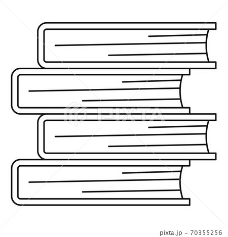 Library icon, outline style. Library icon, outline style. 70355256