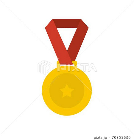 Medal icon vector flat 70355636