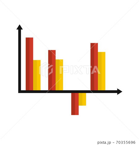Business diagram icon vector flat 70355696